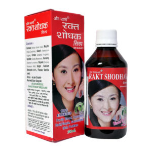 Rakt Shodak Ayurvedic syrup  Blood purifier II Pimple free , Fair & Glowing Skin II Clear Complexion II Skin Care II 100 % Ayurvedic with no side effects