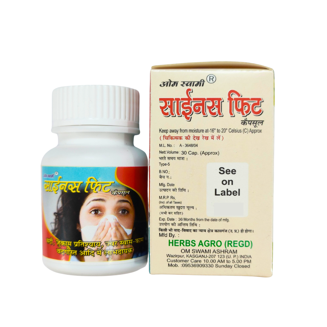 Sinus Fit Ayurvedic capsule for Sinus & Headache & Cough Cold Relief II Sinus Relief Ayurvedic Herbs II 100 % Ayurvedic with no side effects - Image 3