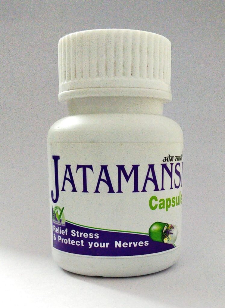 Jatamansi Capsules Ayurvedic Herbal Supplement for Stress Relief and Nerve Support